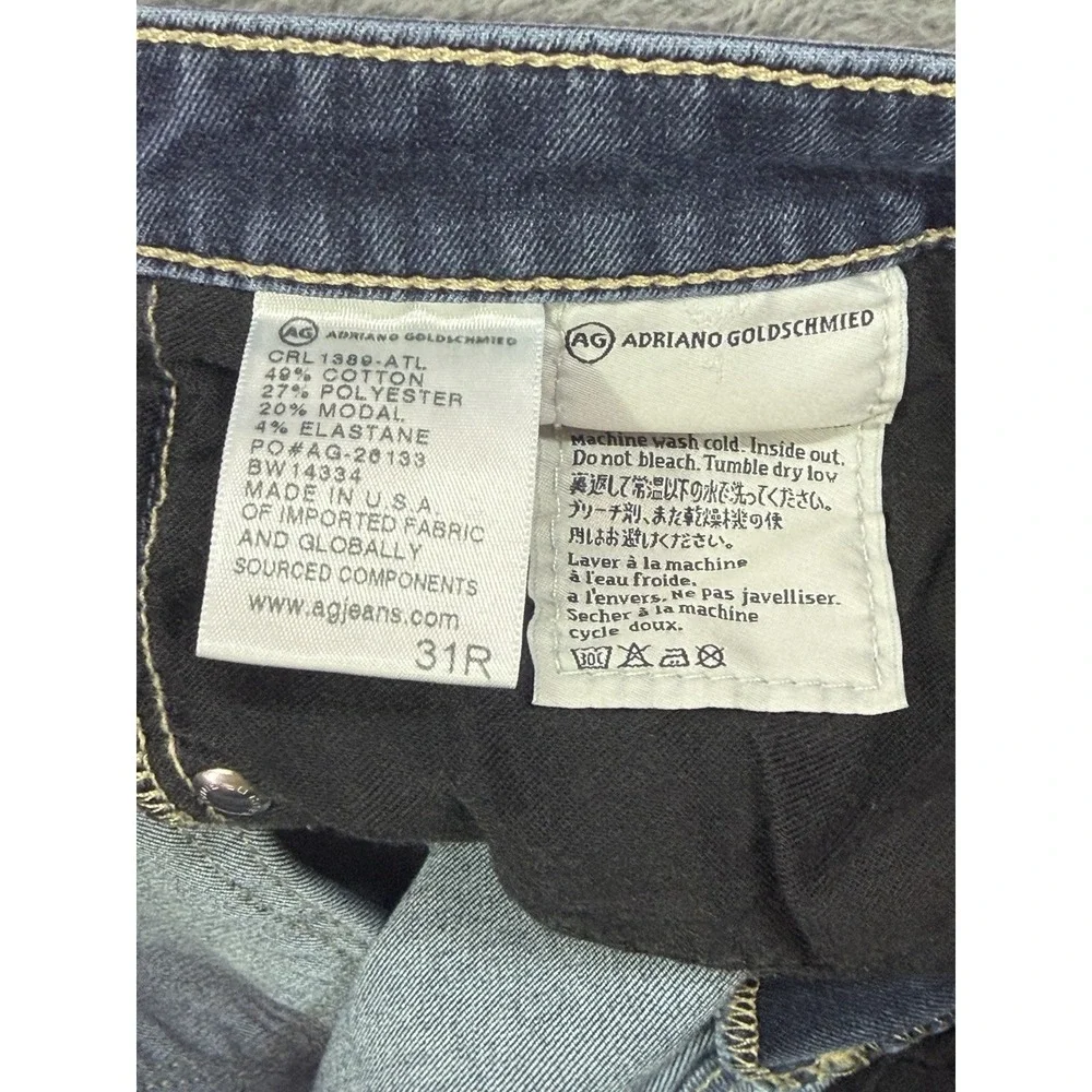 Adriano Goldschmied Legging Jeans Womens 31R Blue Super Skinny Ankle Contour 360
